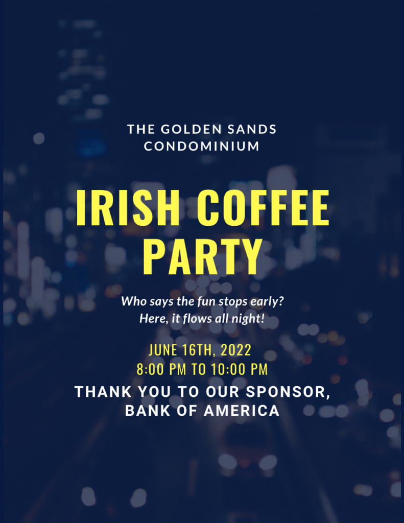 Irish Coffee Party invite